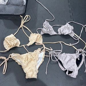 Triangle bikini set